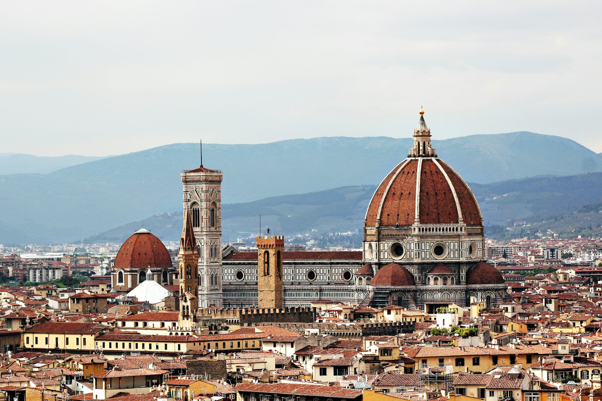 Florence Cathedral rising above the terracotta rooftops